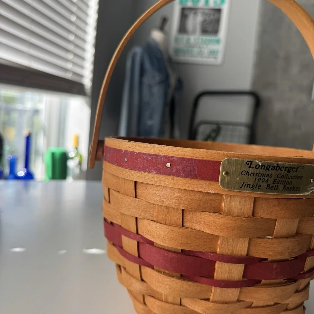 Longaberger Jingle Bell Christmas Basket 1994
